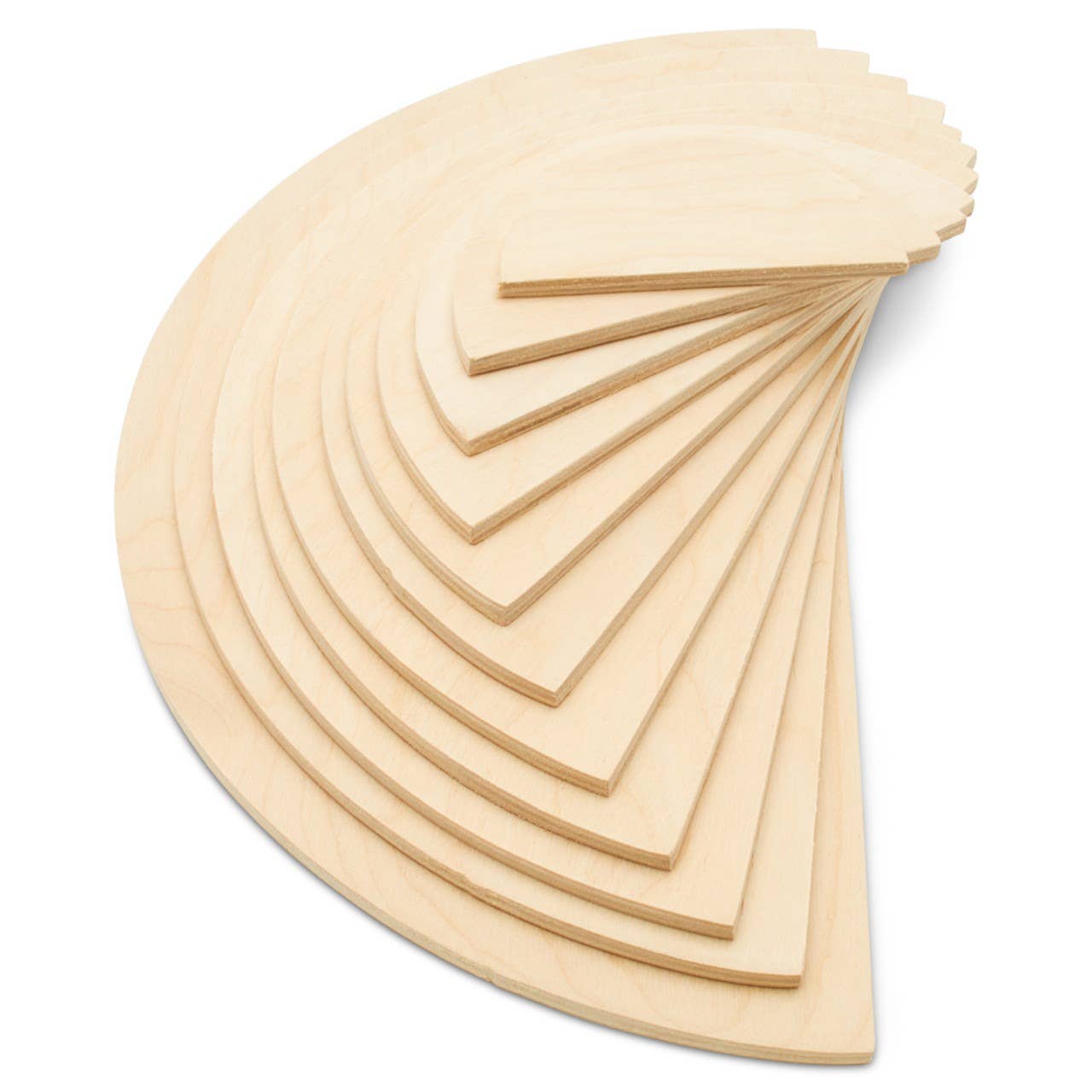 Woodpeckers Crafts - Wholesale Cutouts - Wooden Rainbow Semicircle Building Set, Set of 115