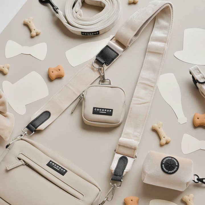 Cocopup London - Wholesale Bag Strap - Unisex - Velvet Bag Strap - Champagne1