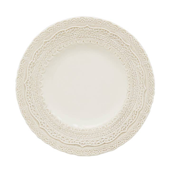 Finezza Cream Salad/Dessert Plate for wholesale by Arte Italica & Crown Linen Designs