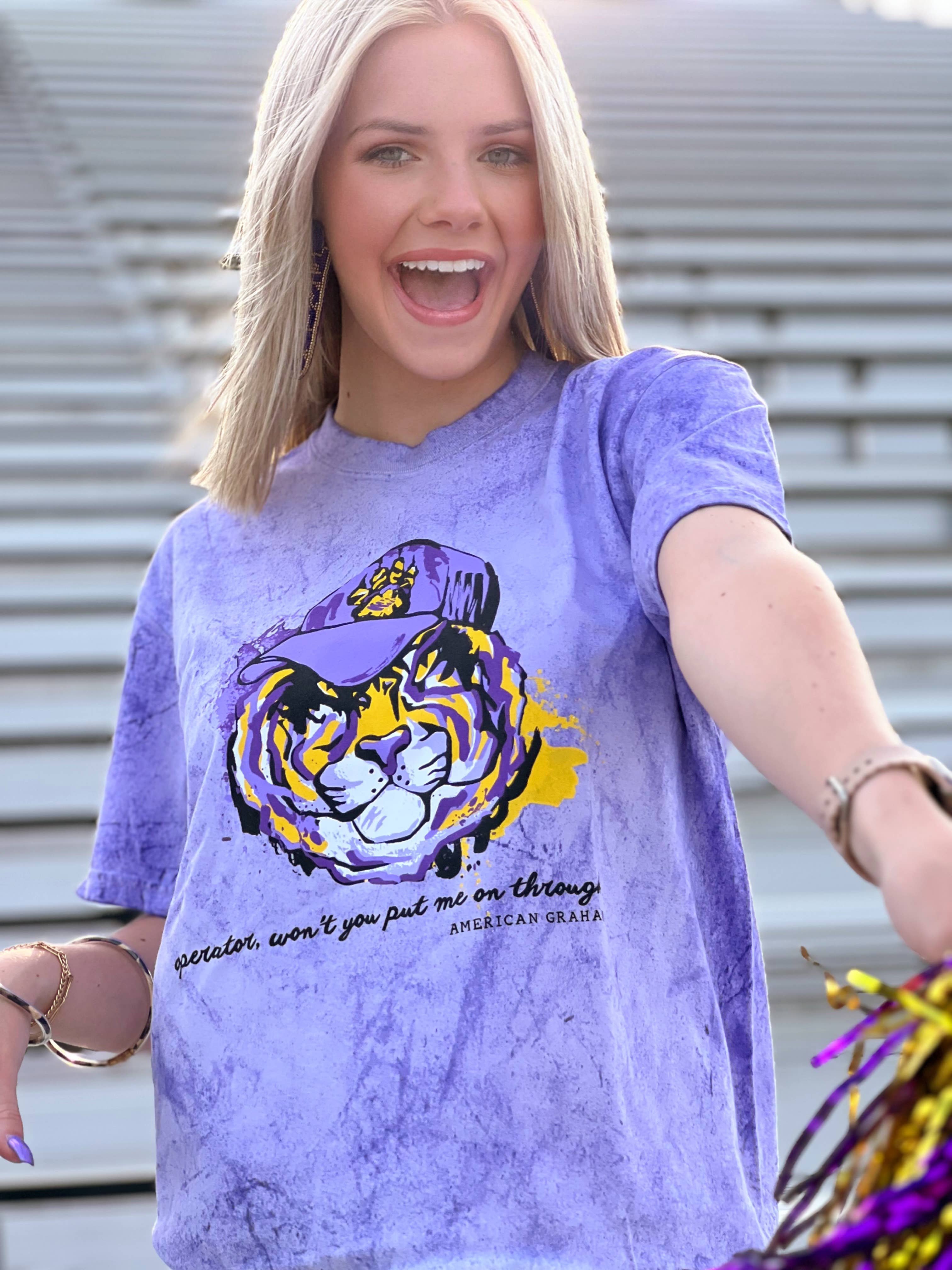 Wholesale CALLIN BATON ROUGE Graphic Tee, T-Shirt LSU GEAUX TIGERS