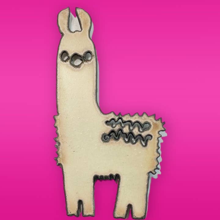 Llama Magnet recycle eco friendly garden spring rustic metal for wholesale by Iron Jewel