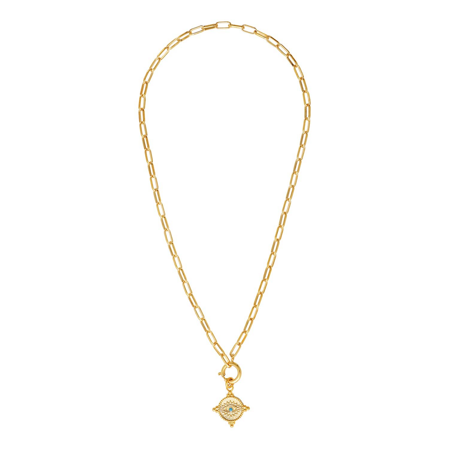 A.B. Paris – Engroshandel Halskæde med vedhæng – Elvina halskæde - Turkis1