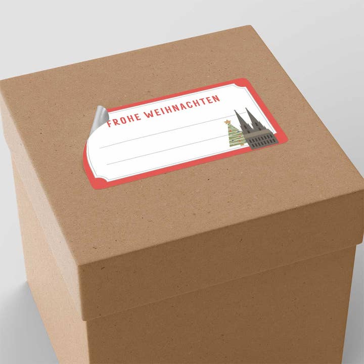 10 adesivos “Feliz Natal” por atacado de Happy Print Store