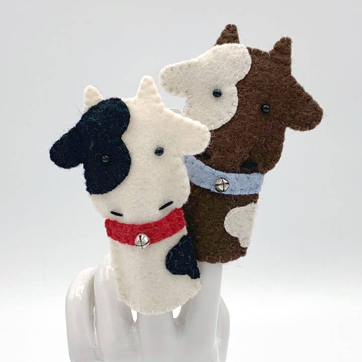Lumpy Buttons - Wholesale Finger Puppet - Kids & Baby - Cow Felt Finger Puppet1