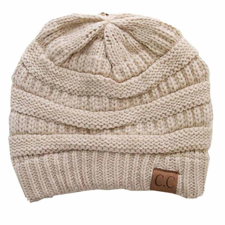 C.C Ribbed Kit Solid Color Beanie for wholesale by Madeline Love