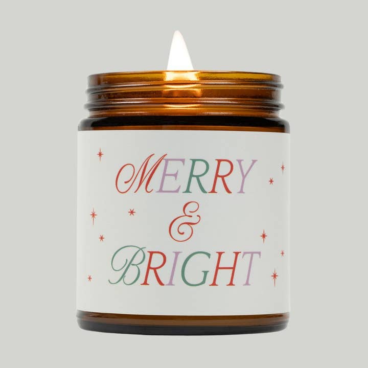 Merry & Bright Beeswax & Essential Oil Celebrate Jar Candle for wholesale by Fontana Candle Co.