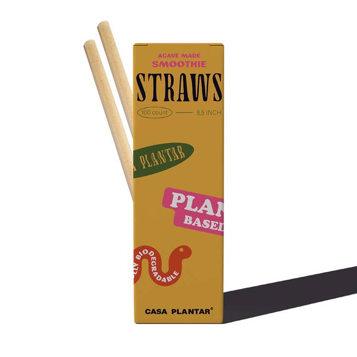 8" Smoothie Straw - 100 count for wholesale by Casa Plantar
