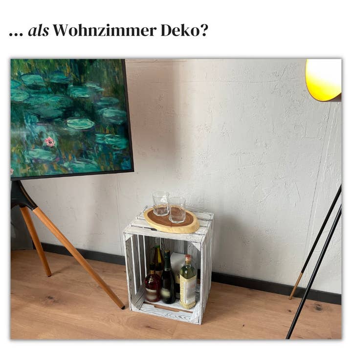Waldsehnen - Art of Handmade - Wholesale Decoratief doosje - Forest pezen wijnkist of houten kist wit | Premium XL1