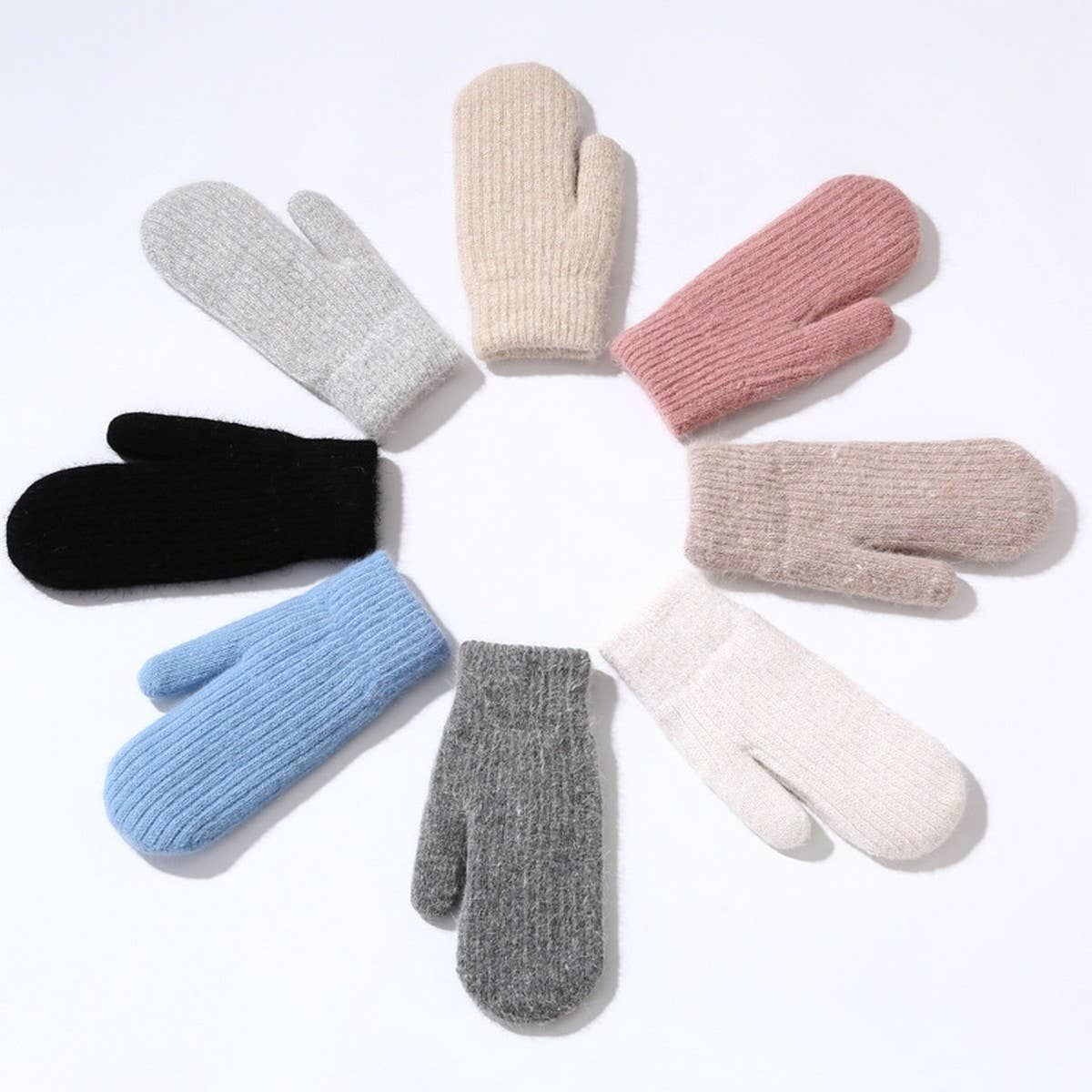 ACCITY - Wholesale Gloves - Unisex - KNITTED WOOL COVERED WINDPROOF WARM GLOVES_CWAG024912