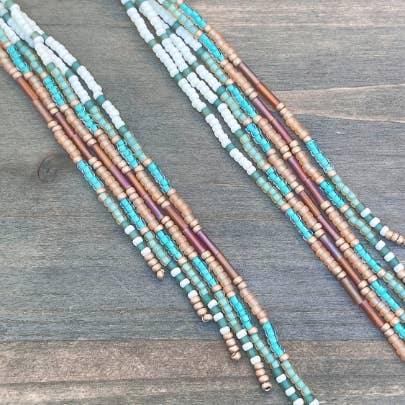 Wild Honey Pie Design - Wholesale Tassel Earrings - Boho Beaded Fringe Earrings, Handwoven Seed Bead Earrings4