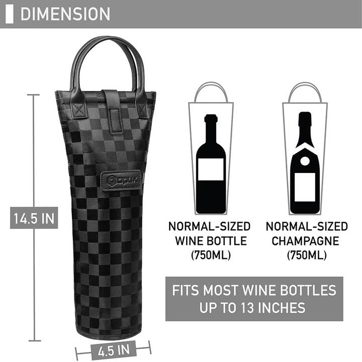 OPUX - Wholesale Wine tote - 1 Bottle Classic Wine Carrier Bag41