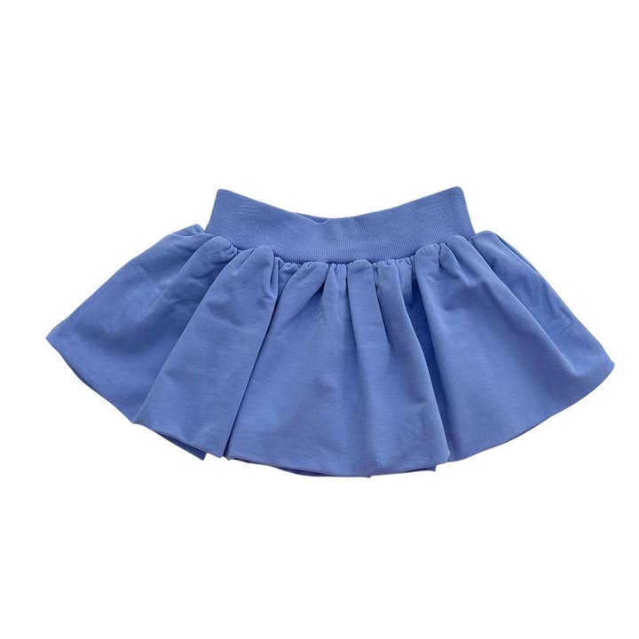Falda-pantalón azul fruncida AA para venta al por mayor de Little Olin
