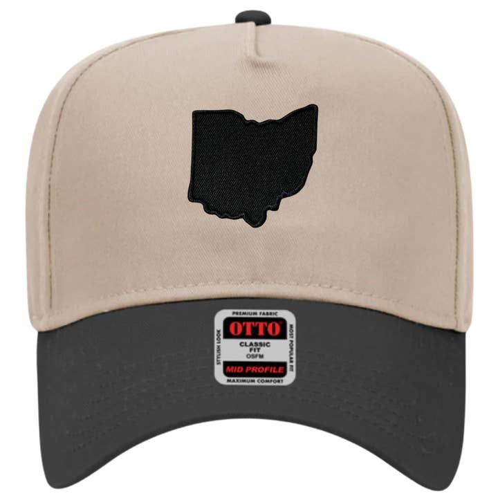 Solid Black Ohio Baseball Cap for wholesale by Ohio TRUE