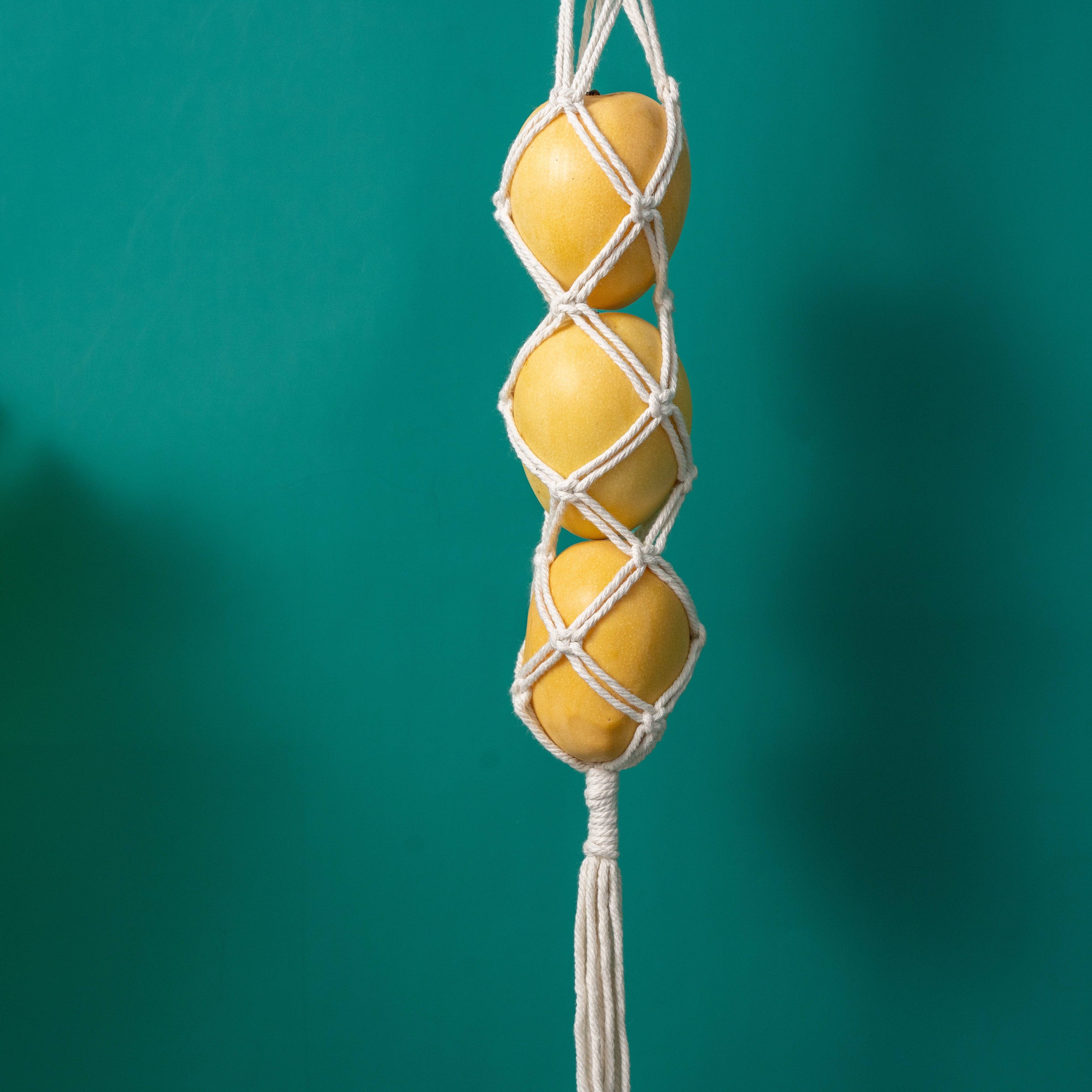 Sparkle Being - Wholesale Kitchen Storage/Organizer - Storage Organize Bag Macrame Wall Hanging For Fruits & Vege1