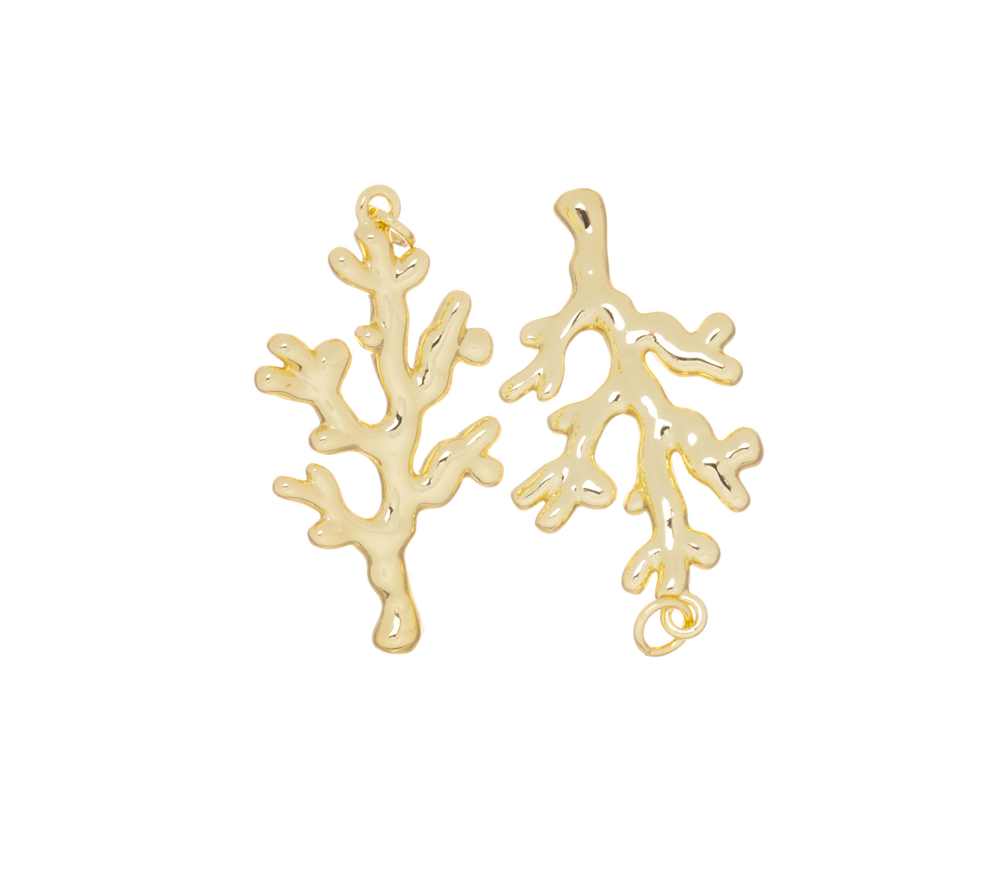 Jewel Pledge - Wholesale Individual Charm/Pendant - Ocean Coral Branch Charm for Necklace and Earrings CPG27481