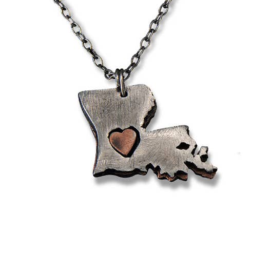 Anju Jewelry - Vente Colliers à pendentif - Home State Jewelry - Collier en étain3