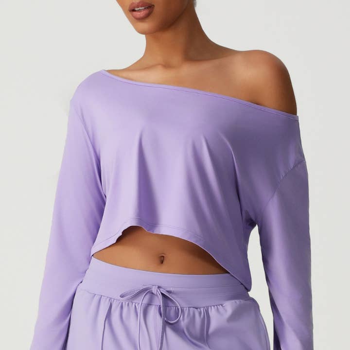 Dames lange mouwen sport yoga T-shirt voor wholesale door WONDERXFANS