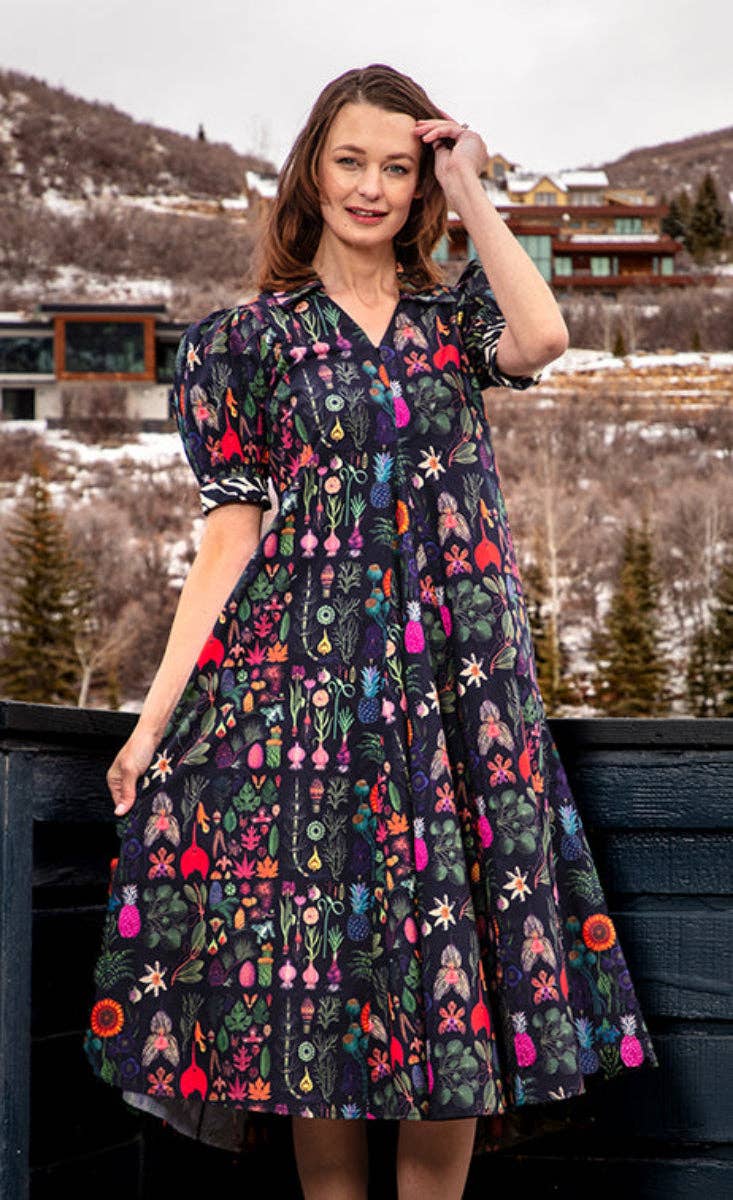 Wholesale Montauk Dress Botanical Print for your store