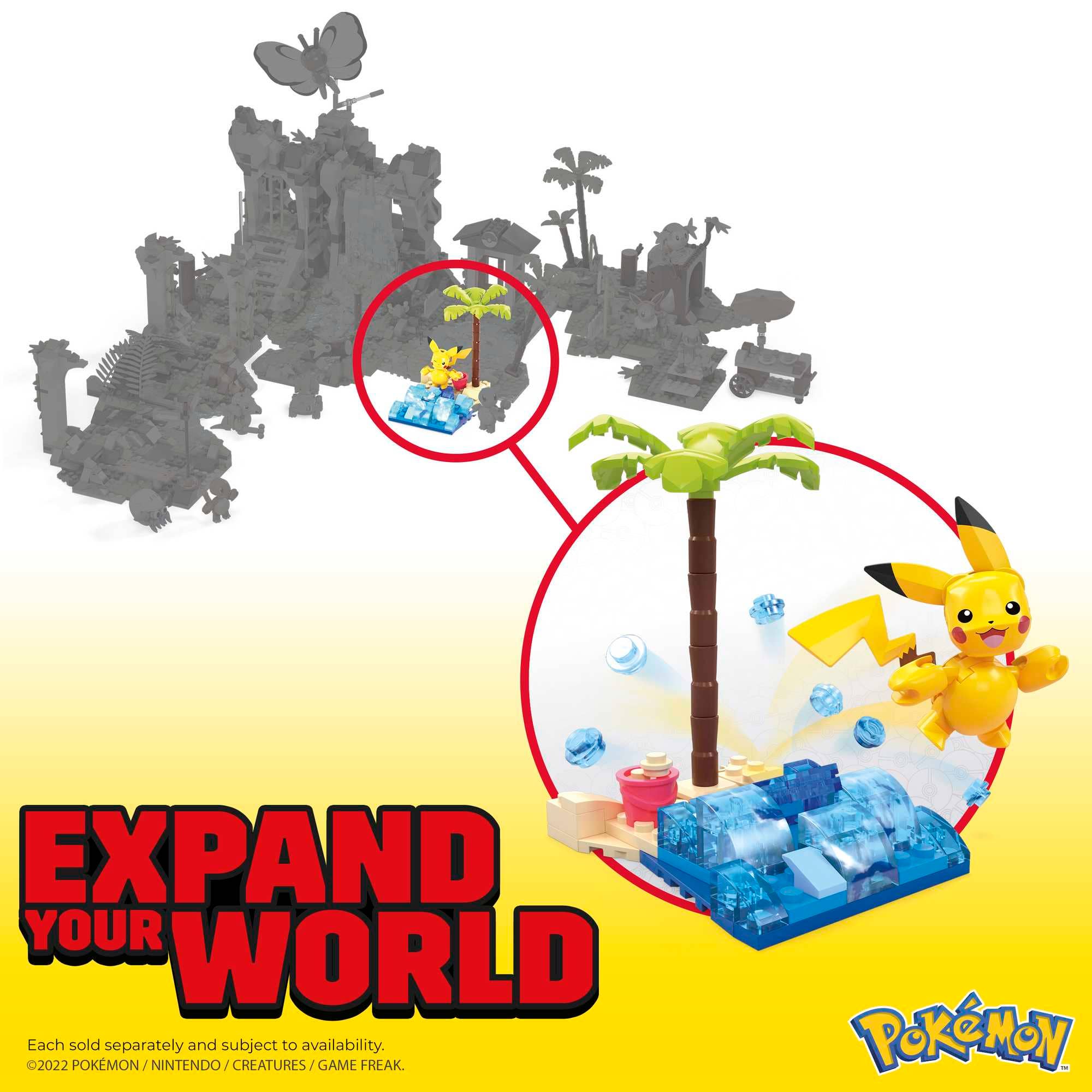 Toysmith - Wholesale Building Set - Kids - MEGA™ Pokémon Pikachu's Beach Splash4
