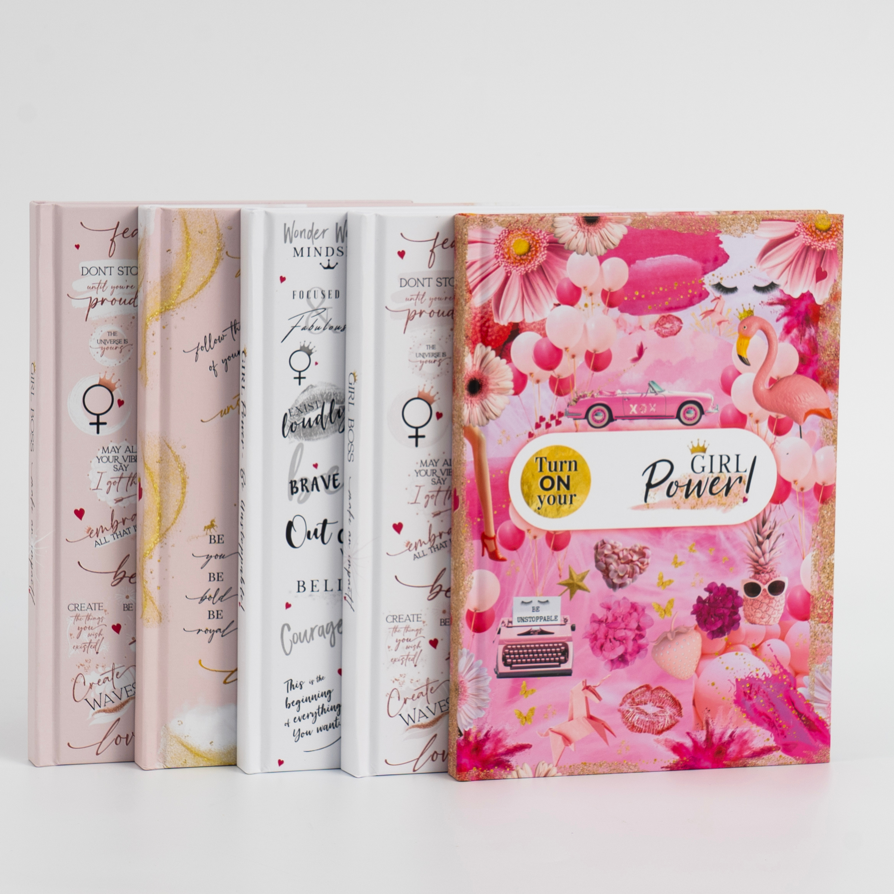 Girl Power 24/7 - Wholesale Journal/Diary - Girl Boss Hardcover Journal - Make an Impact! - Pink Rose10