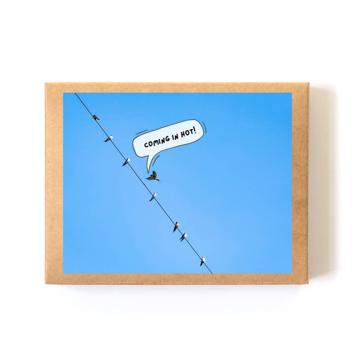 Coffret de cartes "Arrivant en force !" (8 cartes + enveloppes) pour la vente par Andrea Morris Art