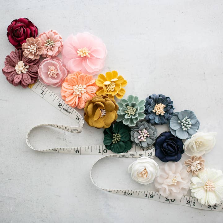 Indy Supply Co - Wholesale Craft Supplies - Miniature 3D Fabric Flower Craft Kit6