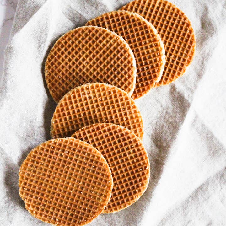 Finger Licking Dutch Stroopwafel Cookies - Wholesale Cookie - Dutch Caramel Stroopwafels Cookies, 8-Count Tray (QTY:12)20