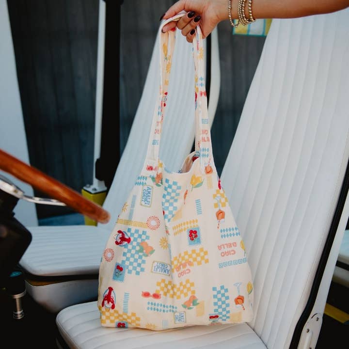 Italian Summer Wholesale Slouchy Tote for wholesale by Katydid