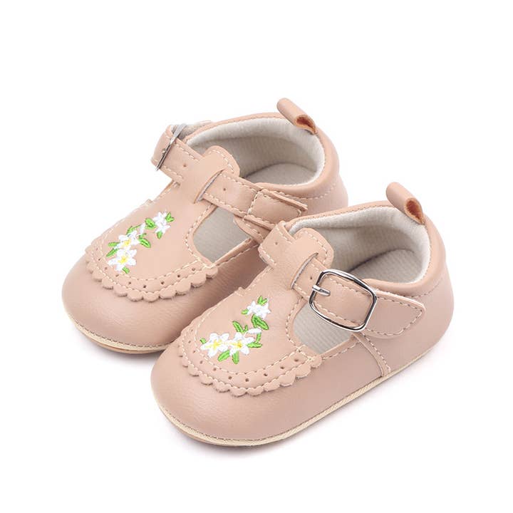 Annie & Charles - Wholesale Crib Shoes - Baby - Annie & Charles® Embroidered Baby Shoes SPRING4