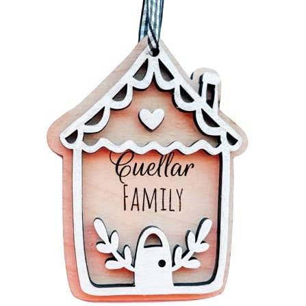 Personalized Gingerbread Ornaments • Gingerbread Boy,Gingerbread Girl Ornaments, Gingerbread House,- MADE IN THE USA for wholesale by Dolce Crafts LLC