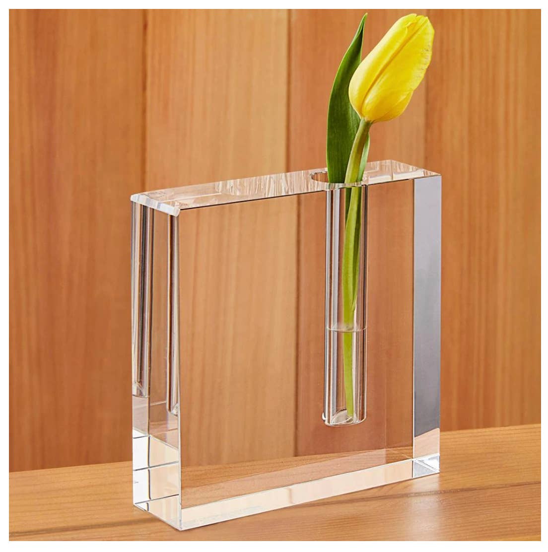 The Block Handcrafted Crystal Bud Vase 5 x 5" for wholesale by Badash