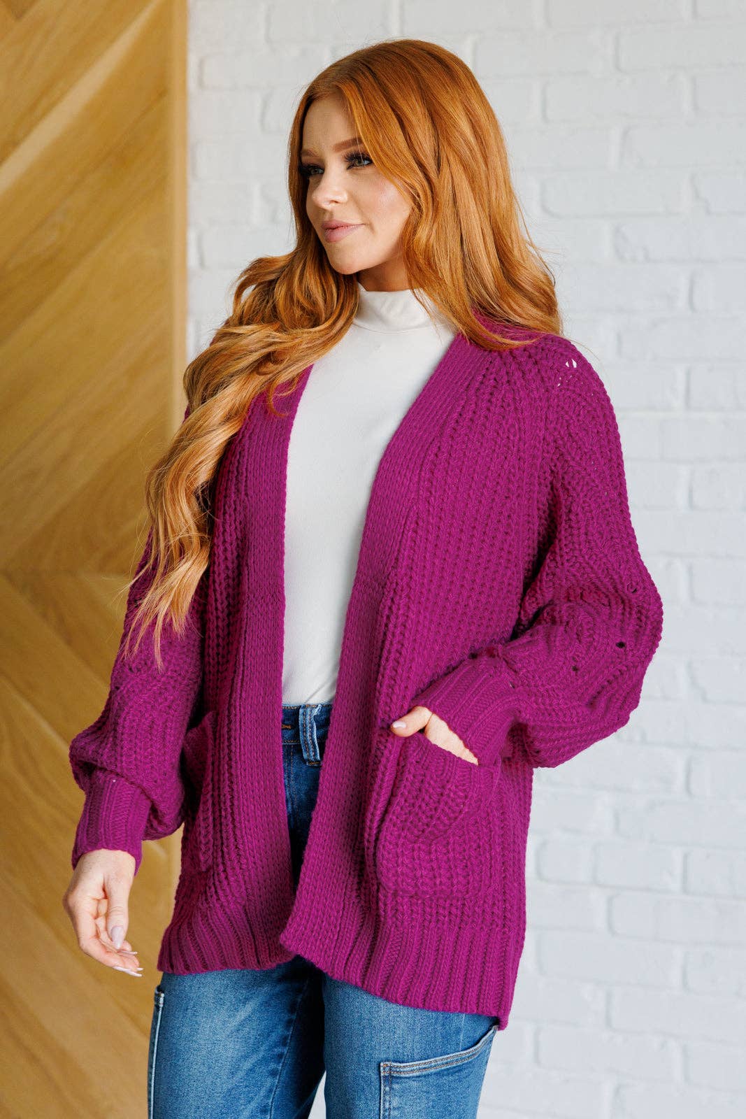 Bella Nova Style Co – Cardigan - Mulher por atacado – Talvez Cardigan de segunda-feira em Berry4