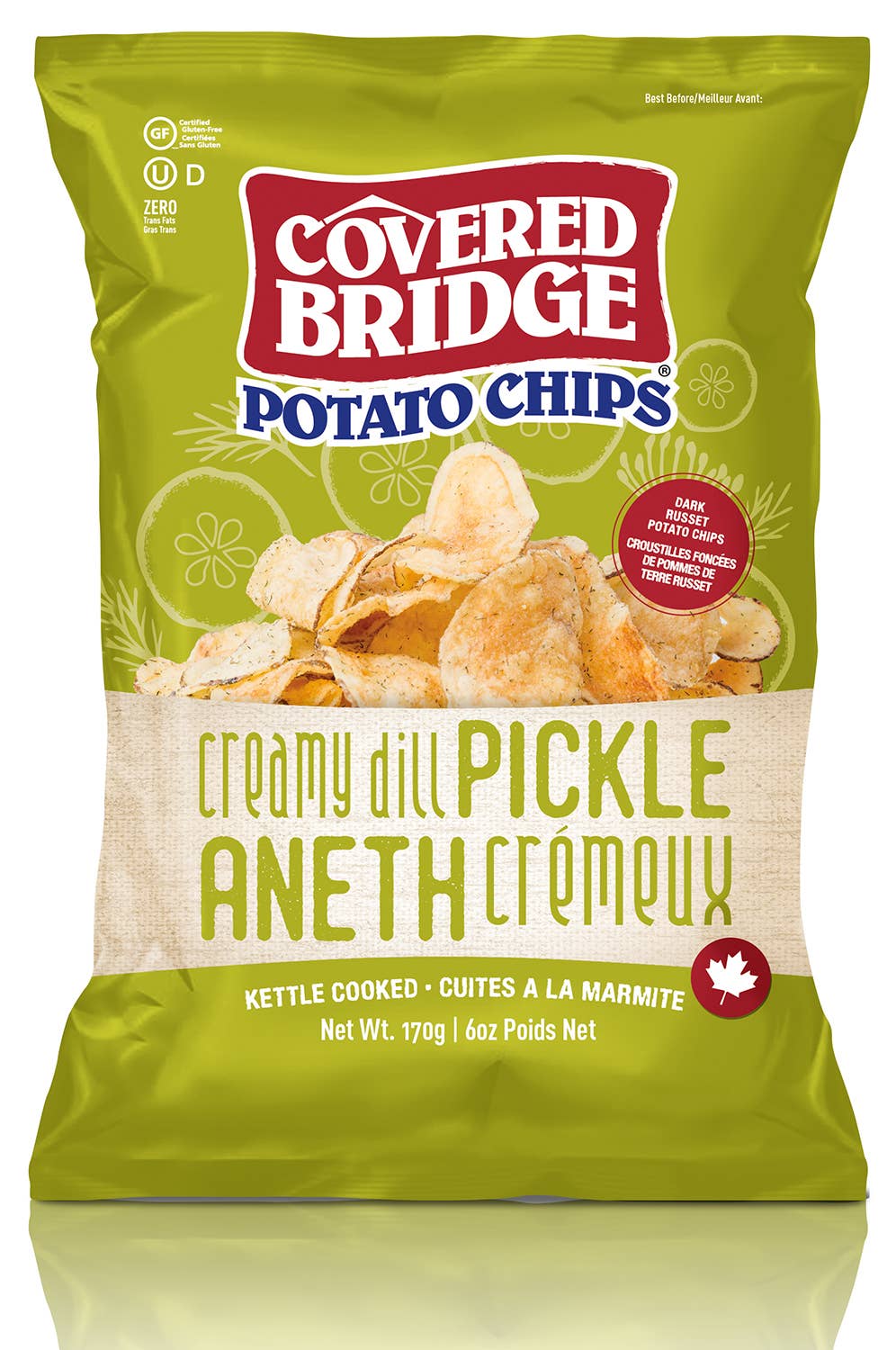 Covered Bridge - Wholesale Chips - 170g Creamy Dill Chips3