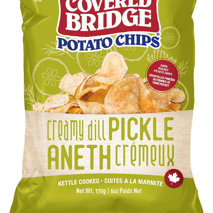Covered Bridge - Wholesale Chips - 170g Creamy Dill Chips3
