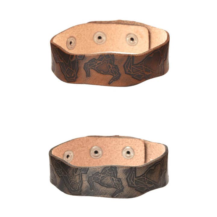 THEWO | Modigt „Western“ slankt læderarmbånd for engroshandel hos Thielemann Leather Manufacturer