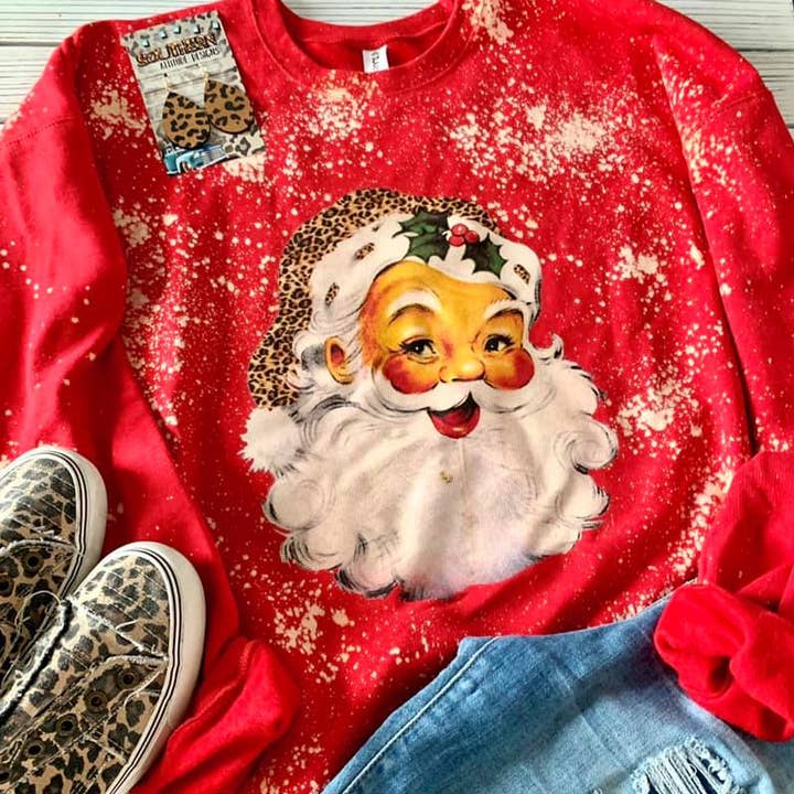 Bleached Leopard Vintage Santa for wholesale by Southern Attitude Designs Inc