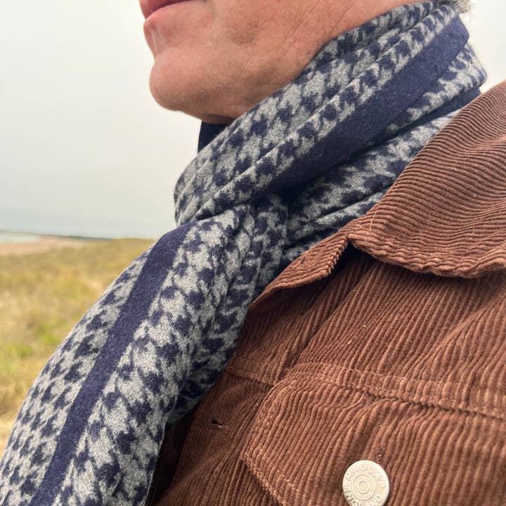 SONS Limited - Vente Écharpe – homme - La Collection Fil Tranquille - Ashcroft - Bleu3