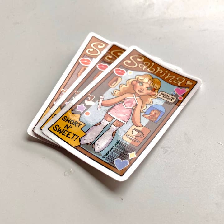 Hassan Draws - Wholesale Sticker - Sabrina Pop Inspired Doll Drawing Sticker Decal Art1