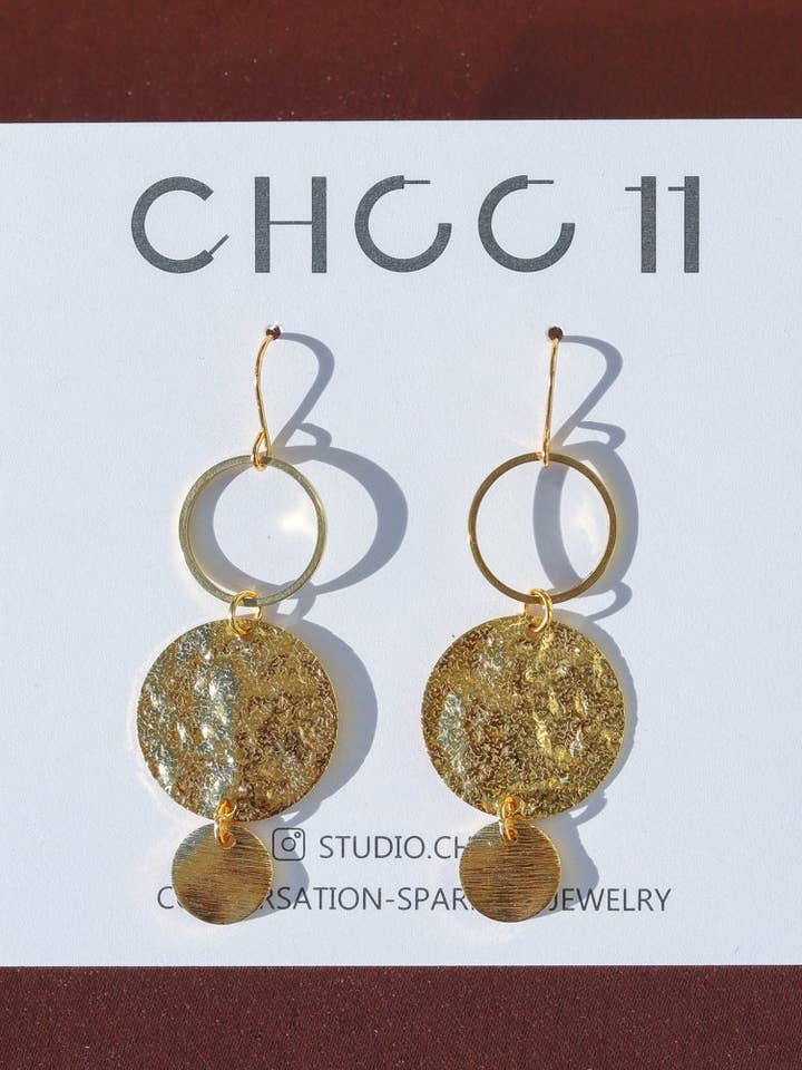 Z-BRASS EARRING 07 for wholesale by Studio Choo11