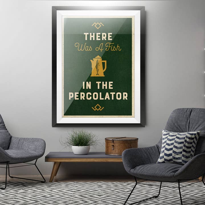 Left Of The Dial – wholesale Art print – Twin Peaks, Fish in the Percolator Limited Edition Print