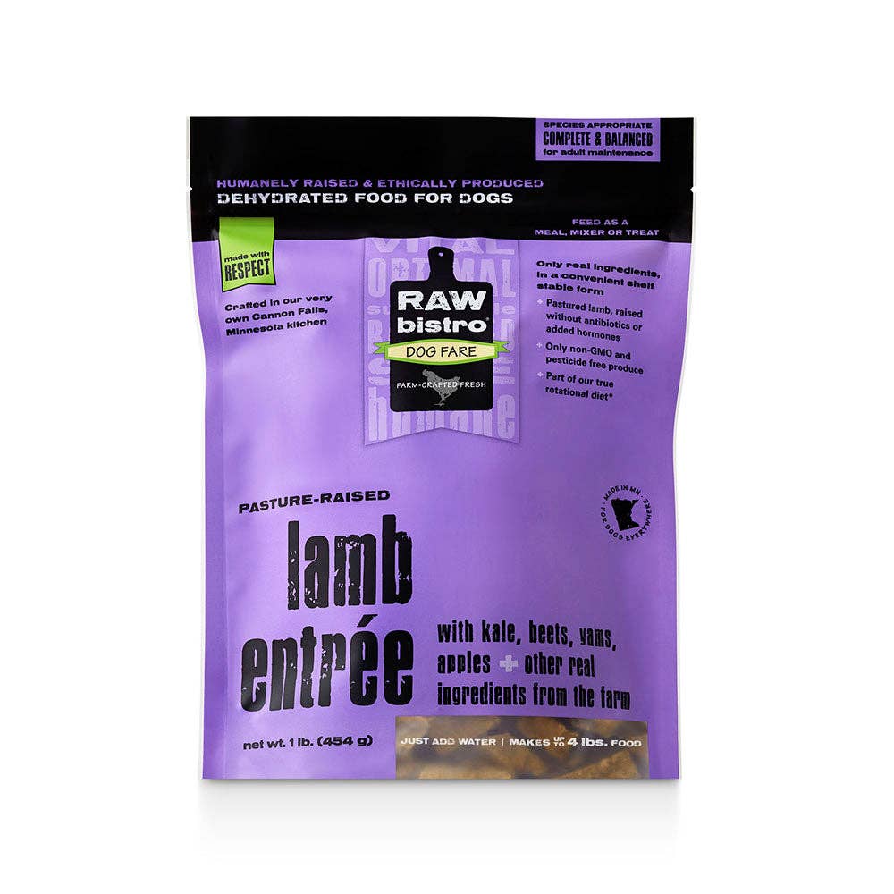 Raw Bistro Pet Fare - Wholesale Pet Food - Dog - 🐑 Raw Bistro Dehydrated Lamb Entrée for Dogs