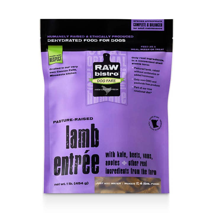 🐑 Raw Bistro Dehydrated Lamb Entrée for Dogs for wholesale by Raw Bistro Pet Fare