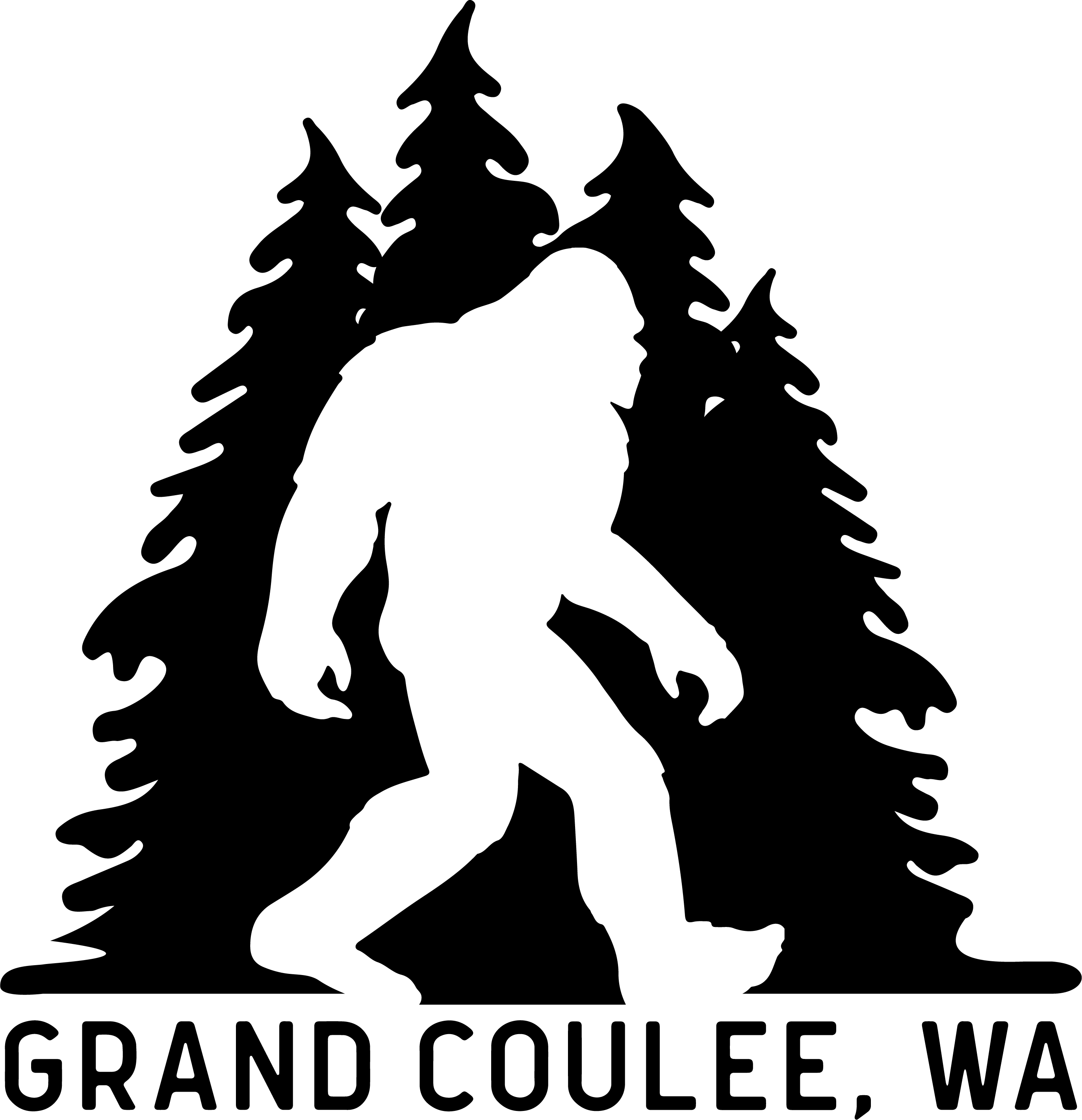 Direction Apparel - Vente Casquette de camionneur – unisexe - Casquette de camionneur Sasquatch dans les arbres12