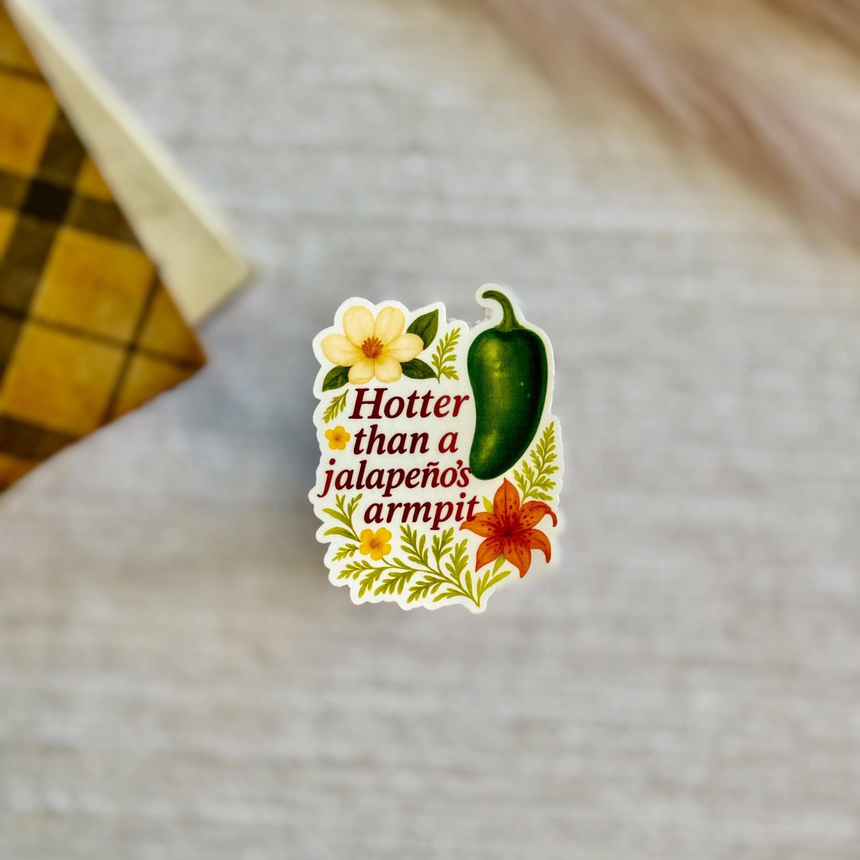 The Wayward Finch - Wholesale Sticker - Hotter Than A Jalapeño's Armpit Funny Vinyl Decal0