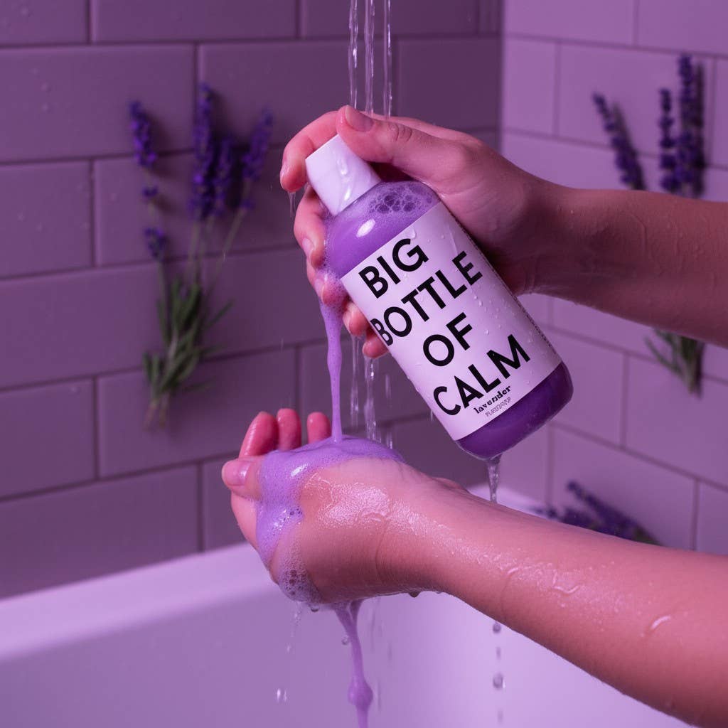Pure Drop - Wholesale Body Wash/Shower Gel - Big Bottle Of Calm Lavender Shower Gel, Body Wash5