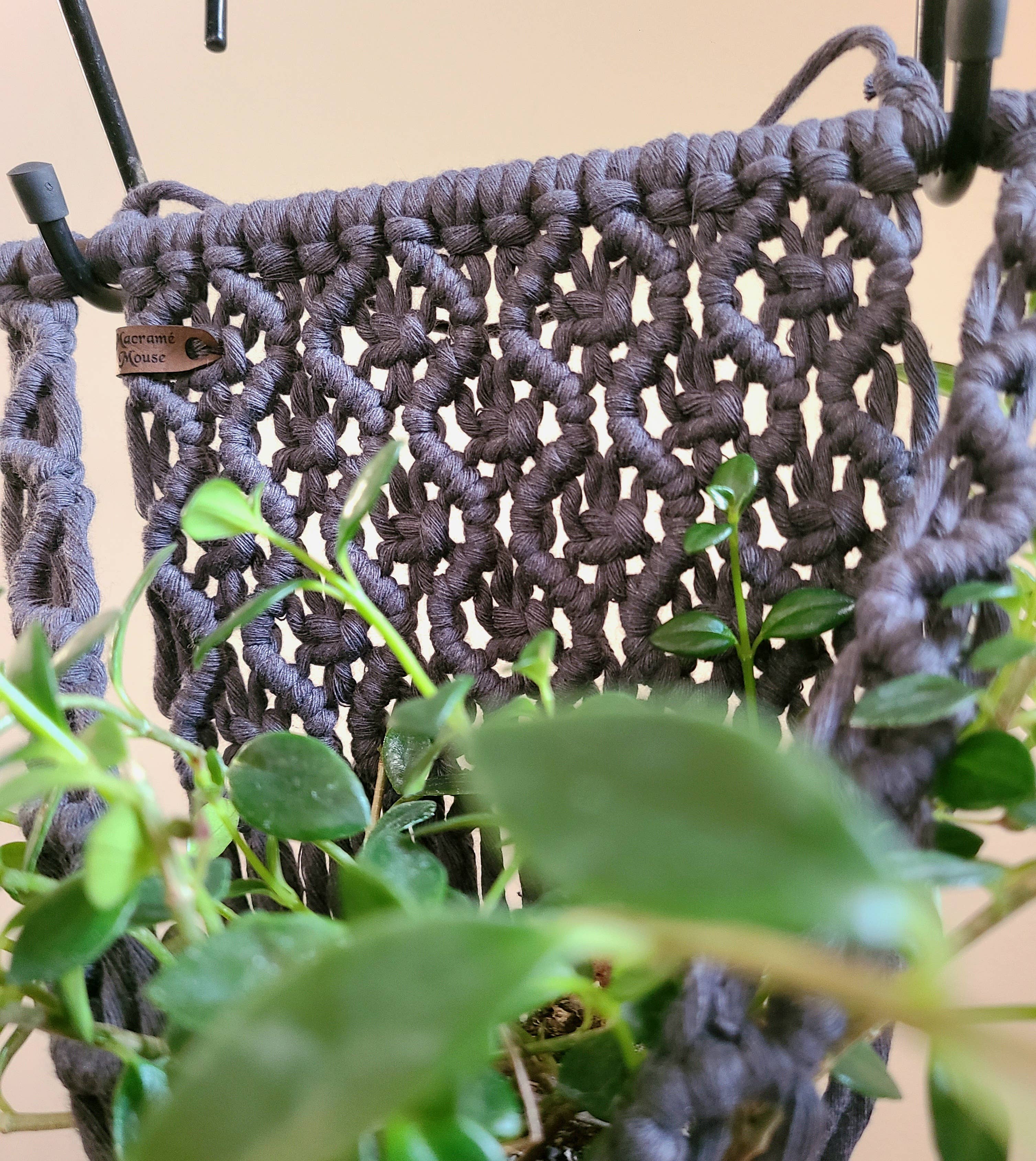 Macramé Mouse - Venta al por mayor Macetas colgantes - La Ola - Colgador de Plantas para Pared2