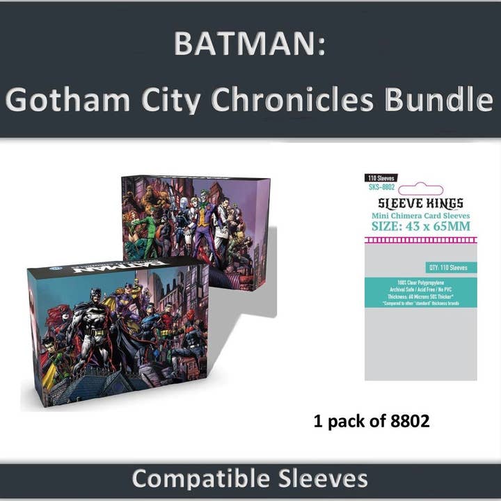 "Batman: Gotham City Chronicles" Sleeve Bundle (8802 X 1) for wholesale by Mayday Games
