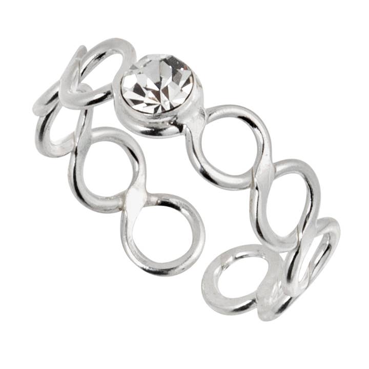 Silver Jewellery Cavern Wholesale – wholesale Tåring – Vacker kristalltåring (USA-DDP)