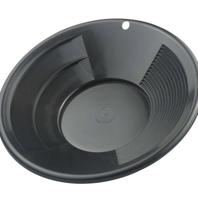 Adventure Market - Wholesale Sporting Accessories - 10" Black Dual Riffle Gold Pan
