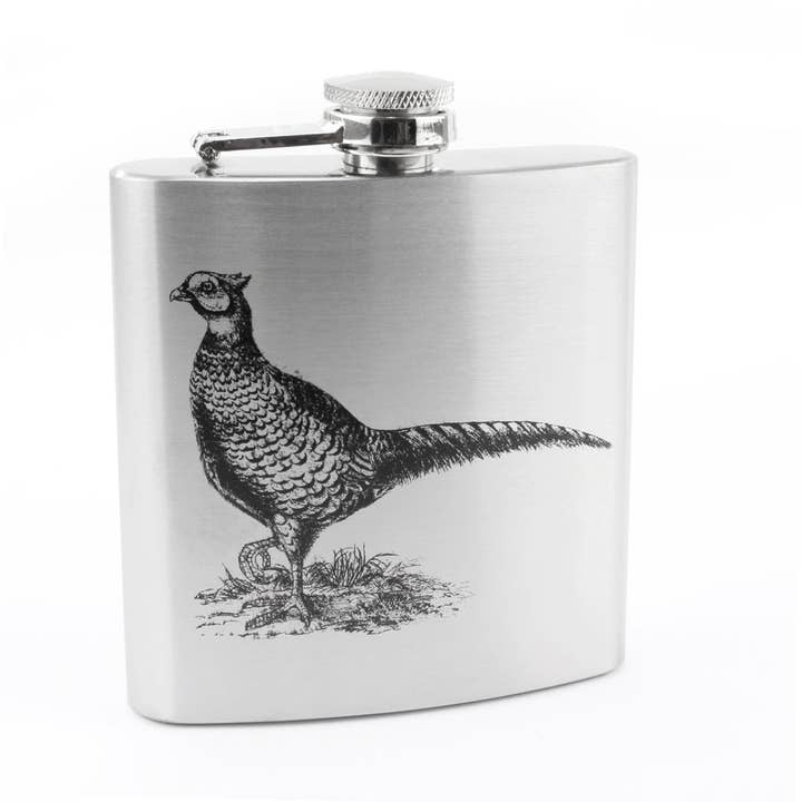 Sophos – wholesale Flask – Pheasant 6oz Hip Flask